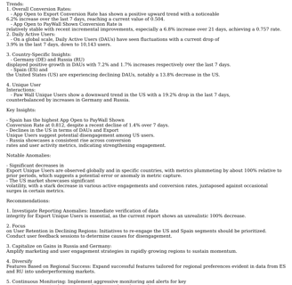 analytic conclusions report