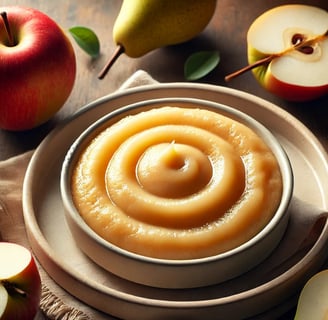 apple and pear puree