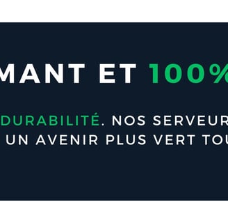 Un site web performant et 100% écoresponsable