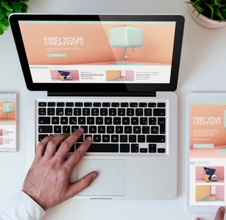 Criação de site responsivo para notebook, celular e tablet