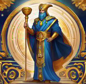 An artistic representation of Hermes Trismegistus