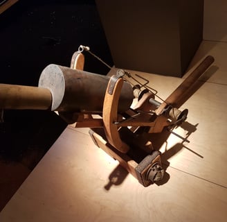Reconstruction of a Byzantine Greek fire flamethrower (Thessaloniki Technology Museum). Incendiary