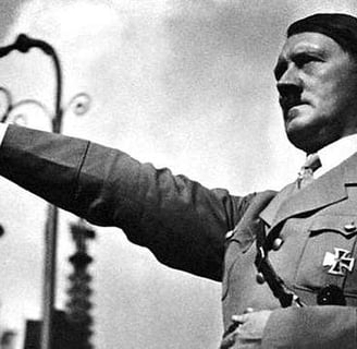 Adolf Hitler formal portrait in Nazi uniform, 1934, public domain photo"