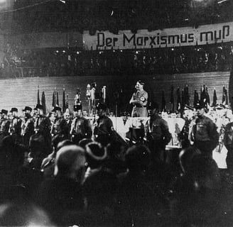 Adolf Hitler addressing German nation 1933