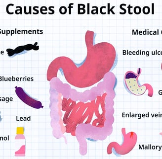 black stool