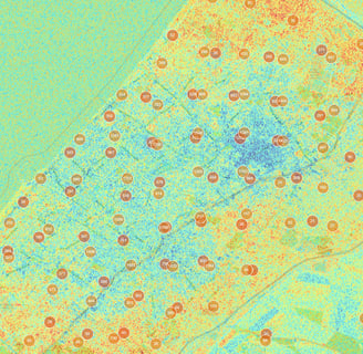 North Gaza height changes measured with InSAR
