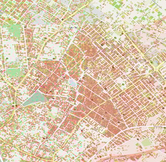 Building damage in Jabalya applied to OSM building footprints