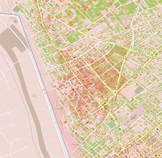 Building damage in Rafa, Gaza Strip measured with InSAR