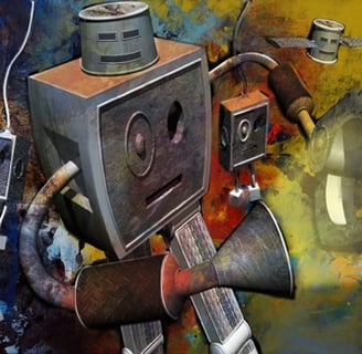 Ilustración digital artística - Robots