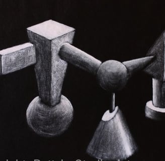 Ilustración acrílico sobre papel ilustración negro