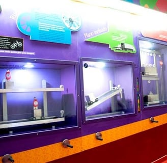 Museografía Interactiva, Museo El Rehilete, Pachuca México, en colaboración con Muze-Ludi