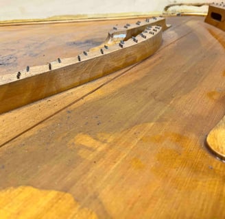 Décollage barre de table d'harmonie