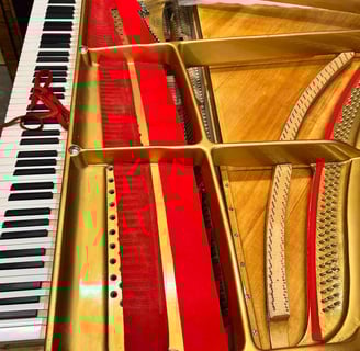Regarnissage cadre fonte piano