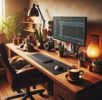 perfect work from home set-up