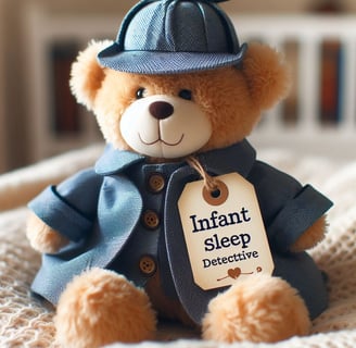 Teddy bear dressed as sherlock holmes