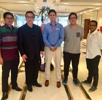 With Dato' Sri Liow Tiong Lai (second from the left), the Minister of Transport, Malaysia