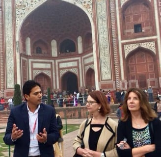Muzammil leading a tour of the Taj Mahal for Honorable Julia Gillard, the 27th Prime Minister of Australia