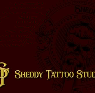 Logotipo com caveira de caravela para estúdio de tatuagem para Sheddy Tamayo por Acebal Santana.