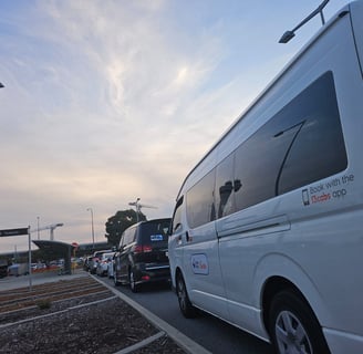 Trusted 14-seater maxi cab for airport transfers with professional drivers