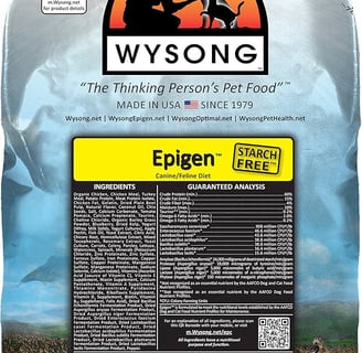 Wysong dog food for diabetic dogs