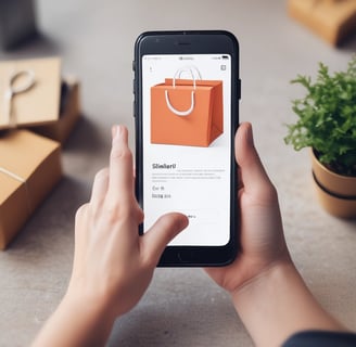 shallow focus photography of woman holding shopping bags during day
