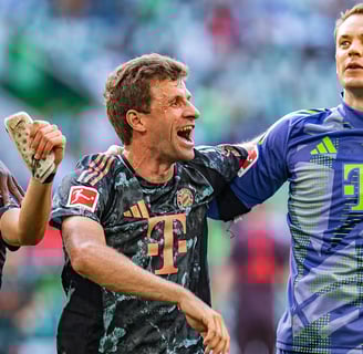 Thomas Müller e companhia tentarão comemorar novamente contra o Mainz no sábado. | © FC Bayern