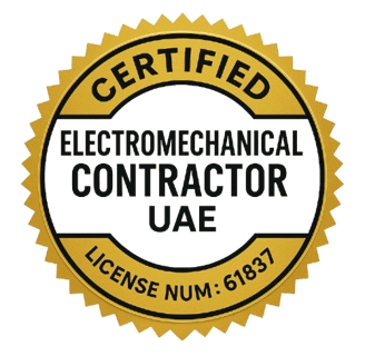 Certified Electromechanical Contractor UAE badge
