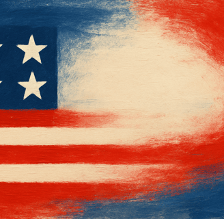 Artistic US flag