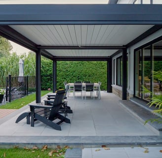 louvered pergola