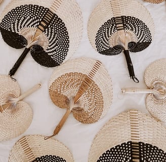 handwoven fans