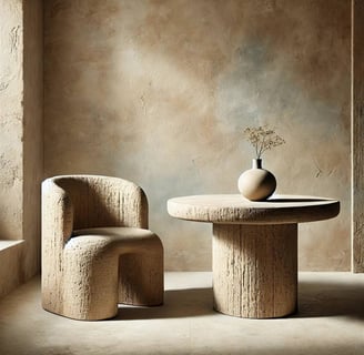 Wabi Sabi Paper Mache Interior Desin