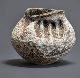 Wabi Sabi Paper Mache Handmade Vase 