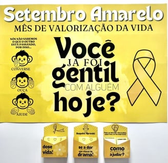 Banner da Caixinha do Desabafo, com os dizeres "Você já foi gentil com alguém hoje ?" 