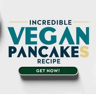 pancakes with a green background and a white plate with pancakes