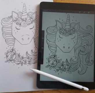 Custom colouring book service cute themes