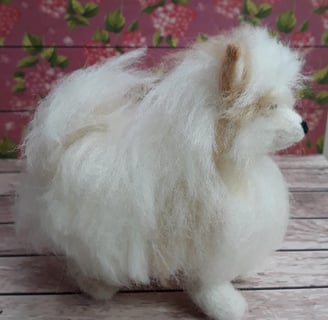 Needle felted pet dog made to order, memory keeper of heavenly pet