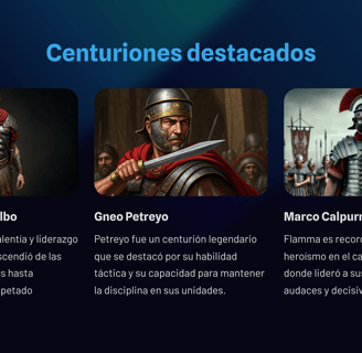 centuriones destacados