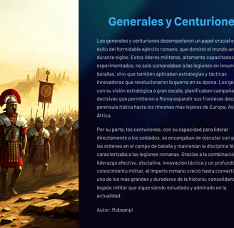 generales y centuriones