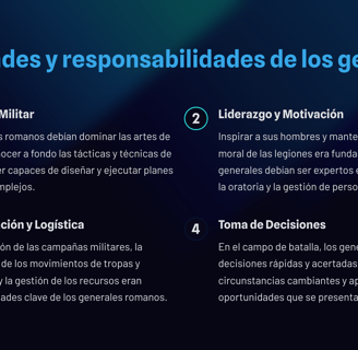 habilidades y responsabilidades de los generales