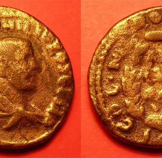 moneda oro de filipo el árabe