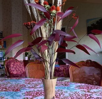 Vase en olivier