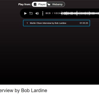 Merlin Olsen interview by Bob Lardine