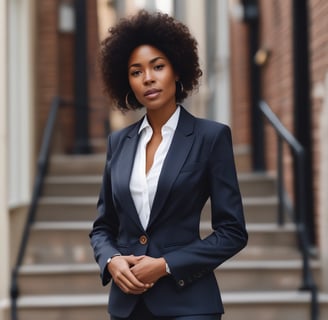 person standing near the stairs
