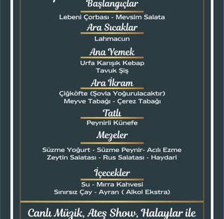 Yemekli Menü
