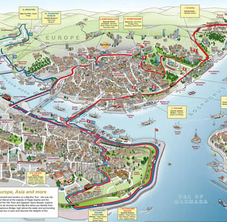 Harta Turistică Istanbul 2025