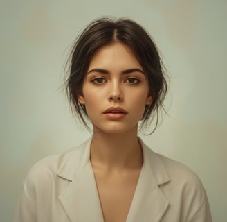 femme calme et paisible