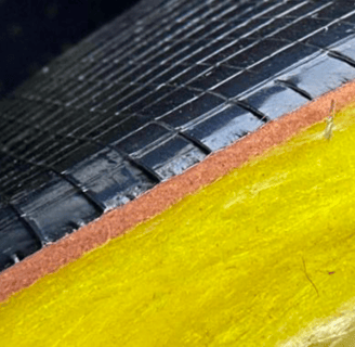 ASTM E84-certified acoustic pipe lagging for noise and fire resistance.