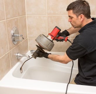 problème de canalisation bouchée.