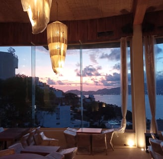 luces indirectas en restaurante