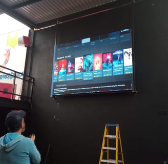 instalación megapantalla